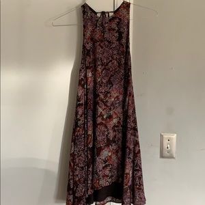 Patterned High-Neck Dress